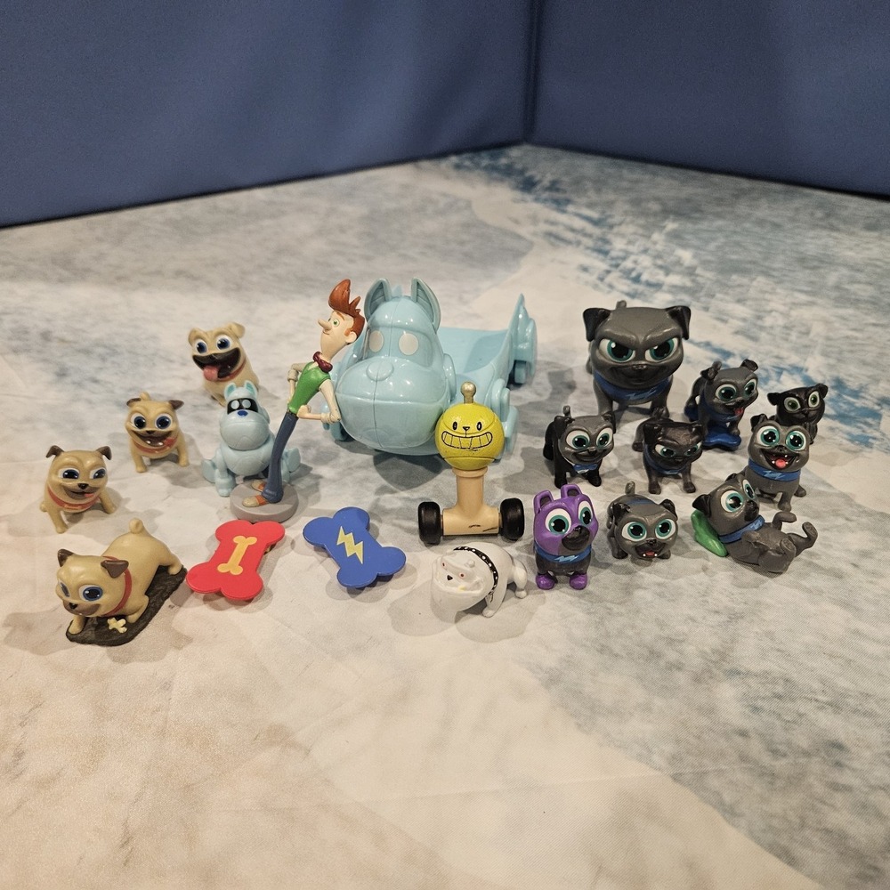 Disney Puppy Dog Pals Figure Lot Bingo Rolly Pups Playset Accessories Bundle